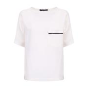 Ster Wit T-Shirt & Polo Takaturna , White , Dames