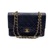 Pre-owned Leather chanel-bags Chanel Vintage , Black , Dames