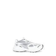 Witte Leren Sneakers met Mesh Inzetstukken Axel Arigato , White , Here...