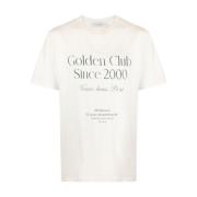 Witte T-shirts & Polo's voor mannen Golden Goose , White , Heren