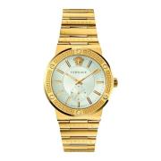 Greca Logo Chronograaf Roestvrijstalen Horloge Versace , Yellow , Here...