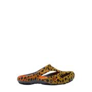 Leopard Slides met Uitgesneden Details Keen , Multicolor , Dames