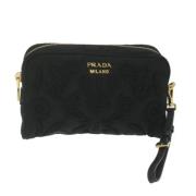 Pre-owned Fabric clutches Prada Vintage , Black , Dames