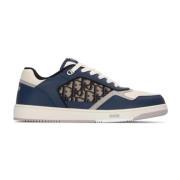 Leren sneakers met iconisch monogram Dior , Blue , Heren