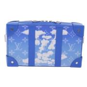 Pre-owned Canvas clutches Louis Vuitton Vintage , Blue , Dames