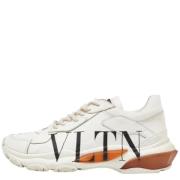 Pre-owned Leather sneakers Valentino Vintage , Beige , Dames
