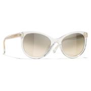 Iconische Zonnebril - Speciale Aanbieding Chanel , Beige , Dames