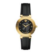 Daphnis Zwitsers Horloge Zwart Goud Versace , Black , Dames