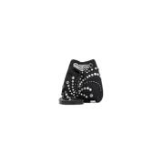 Zwarte Kristal Emmer Tas Prada , Black , Dames