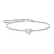 Hart Armband met Stenen Thomas Sabo , Gray , Dames