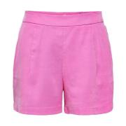 Viscose Bermuda Shorts voor Vrouwen Only , Pink , Dames