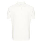 Witte Polo Shirt Klassieke Kraag Aspesi , White , Heren