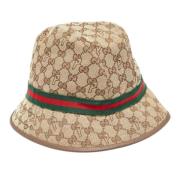 Pre-owned Canvas hats Gucci Vintage , Brown , Dames