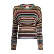Multi Gebreide Crew Neck Sweater PS By Paul Smith , Multicolor , Dames