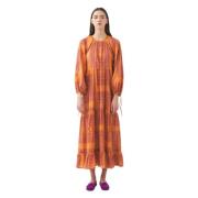 Katoenen voile print maxi jurk Nalii Antik Batik , Multicolor , Dames