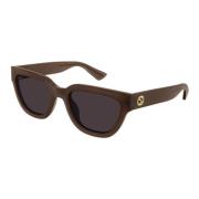 Cat Eye Zonnebril Gg1578S 003 Gucci , Brown , Dames