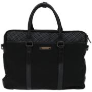 Pre-owned Fabric briefcases Burberry Vintage , Black , Dames