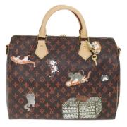 Pre-owned Canvas louis-vuitton-bags Louis Vuitton Vintage , Brown , Da...