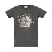 Casual Grafisch T-shirt Herm Sisters Point , Gray , Dames