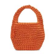 Geranium Orange Gehaakte Handtas JW Anderson , Orange , Dames