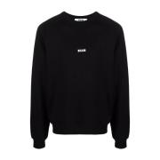 Zwarte Sweater Collectie Msgm , Black , Heren