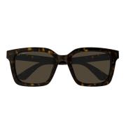 Minimal Rechthoekige Zonnebril Gg1582Sk 002 Gucci , Brown , Unisex