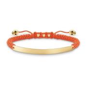 Oranje Goud Armband Nylon 925 Zilver Thomas Sabo , Multicolor , Dames