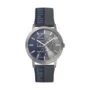 Legende Grijs-Blauw Horloge Plein Sport , Gray , Heren