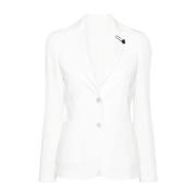 Wit dameskleding buitenkleding Ss24 Lardini , White , Dames