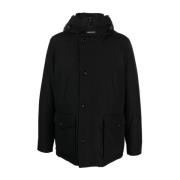 Zwarte Jas voor Mannen Woolrich , Black , Heren