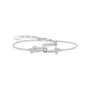 Zilveren armband met karabijnsluiting Thomas Sabo , Gray , Dames