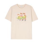 Heren T-shirts & Polos Collectie Maison Kitsuné , Beige , Heren