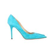 Pre-owned Suede heels Jimmy Choo Pre-owned , Blue , Dames