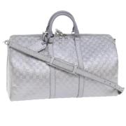 Pre-owned Canvas handbags Louis Vuitton Vintage , Gray , Dames