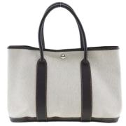 Pre-owned Canvas handbags Hermès Vintage , White , Dames