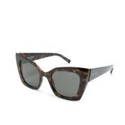 SL 552 008 Sunglasses Saint Laurent , Brown , Dames