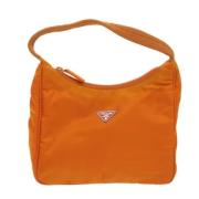 Pre-owned Fabric shoulder-bags Prada Vintage , Orange , Dames