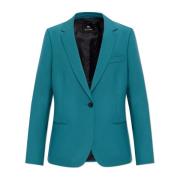 Wollen blazer PS By Paul Smith , Blue , Dames