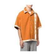 Vilt Oversized Shirt Oranje Multicolor Print Just DON , Orange , Heren