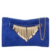 Pre-owned Fabric clutches Jimmy Choo Pre-owned , Blue , Dames