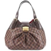 Pre-owned Canvas shoulder-bags Louis Vuitton Vintage , Brown , Dames