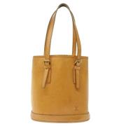 Pre-owned Leather shoulder-bags Louis Vuitton Vintage , Yellow , Dames