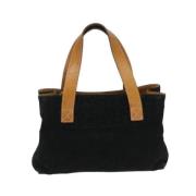 Pre-owned Suede handbags Celine Vintage , Black , Dames