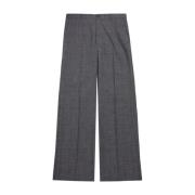 Plaid Wide-Leg Trousers Balenciaga , Black , Dames