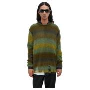 Gedistresseerde Mohair Trui Song for the Mute , Multicolor , Heren