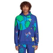 Kerwin Frost Kleurrijke Oversized Hoodie Adidas , Multicolor , Heren