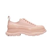 Pre-owned Leather sneakers Alexander McQueen Pre-owned , Pink , Dames