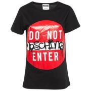 Pre-owned Cotton tops Moschino Pre-Owned , Black , Dames