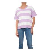 Gesloten Hals Lila Top Liu Jo , Multicolor , Dames