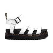 Klassieke Leren Sandalen Dr. Martens , White , Dames